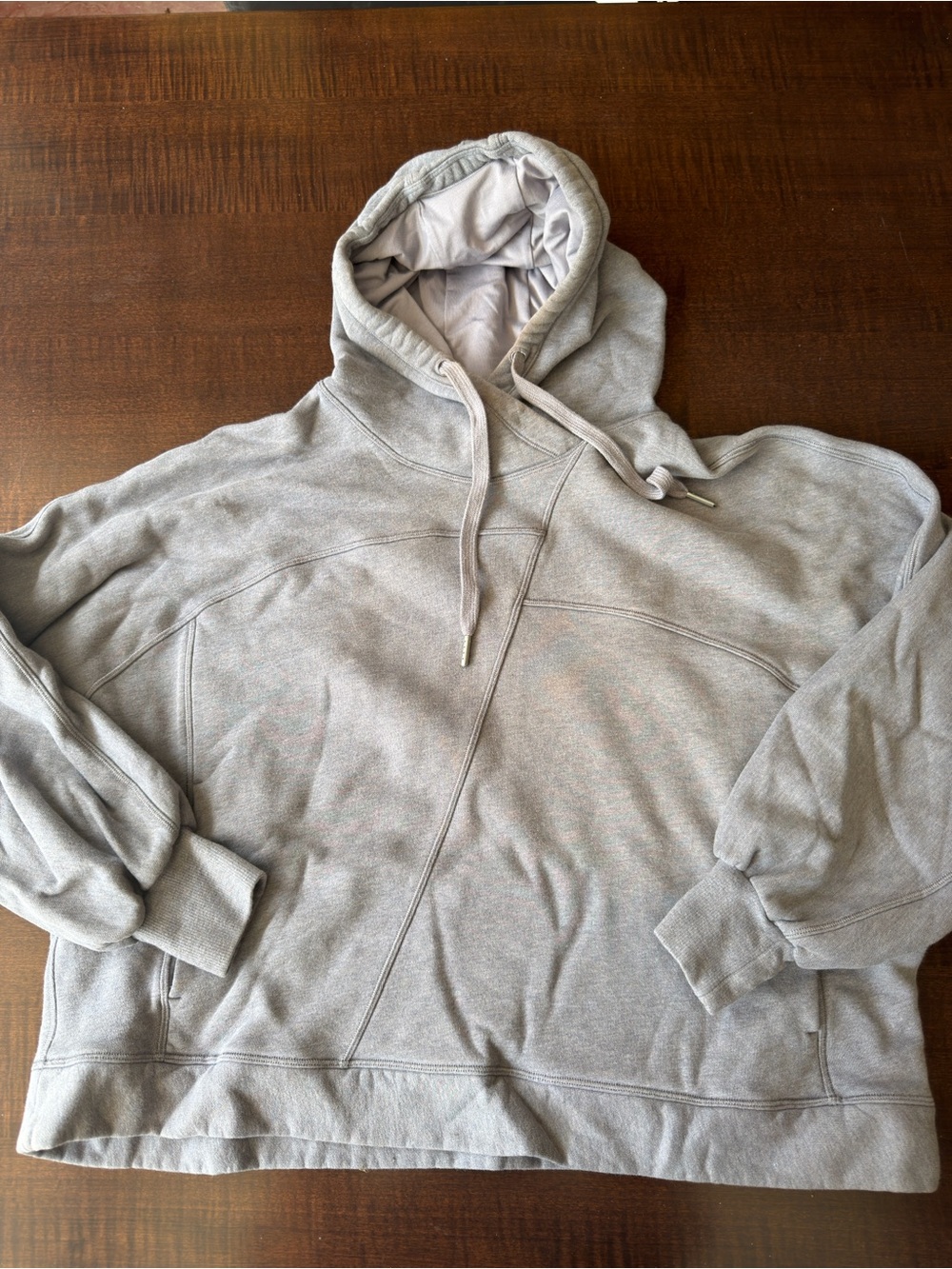lululemon athletica Light Gray Pullover Hoodie